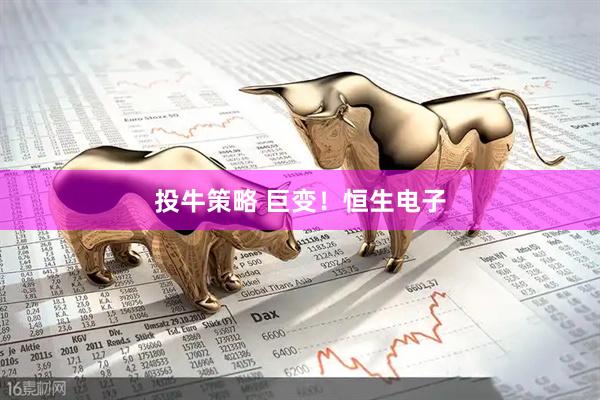 投牛策略 巨变！恒生电子