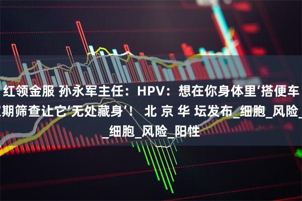 红领金服 孙永军主任：HPV：想在你身体里‘搭便车’？定期筛查让它‘无处藏身’！ 北 京 华 坛发布_细胞_风险_阳性