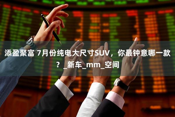 添盈聚富 7月份纯电大尺寸SUV，你最钟意哪一款？_新车_mm_空间