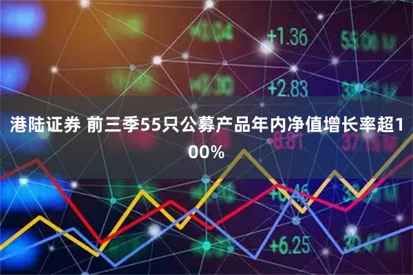 港陆证券 前三季55只公募产品年内净值增长率超100%